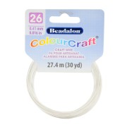 26 Gauge (0.41mm) ColourCraft Wire - Matt Silver x 27.4 m|raw }}