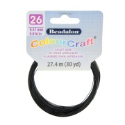 26 Gauge (0.41mm) ColourCraft Wire - Black x 27.4 m|raw }}