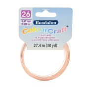 26 Gauge (0.41mm) ColourCraft Wire - Rose Gold x 27.4 m|raw }}