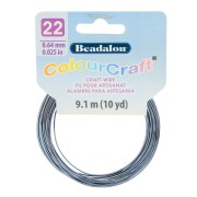 22 Gauge (0.64mm) ColourCraft Wire - Grey x 9.1 m|raw }}