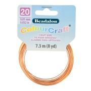 20 Gauge (0.81mm) ColourCraft Wire anti-tarnish - Copper x 7.3 m|raw }}