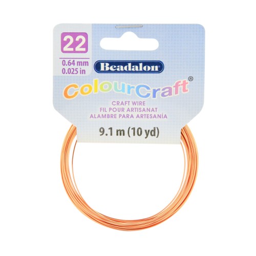 22 Gauge (0.64mm) ColourCraft Wire anti-tarnish - Copper x 9.1 m