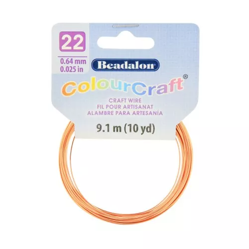 22 Gauge (0.64mm) ColourCraft Wire anti-tarnish - Copper x 9.1 m