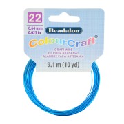22 Gauge (0.64mm) ColourCraft Wire - Turquoise x 9.1 m|raw }}
