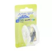 Artistic Wire Multicolor copper wire 1 mm - Silver - Gold - Black x1.8m