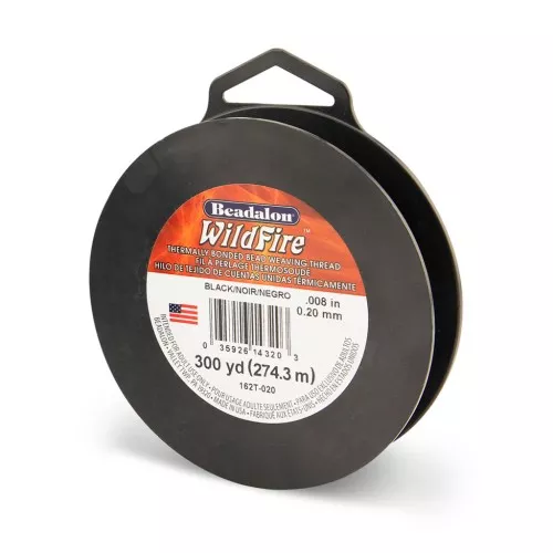 0.20mm WildFire Nylon thread - Black x274.3 m