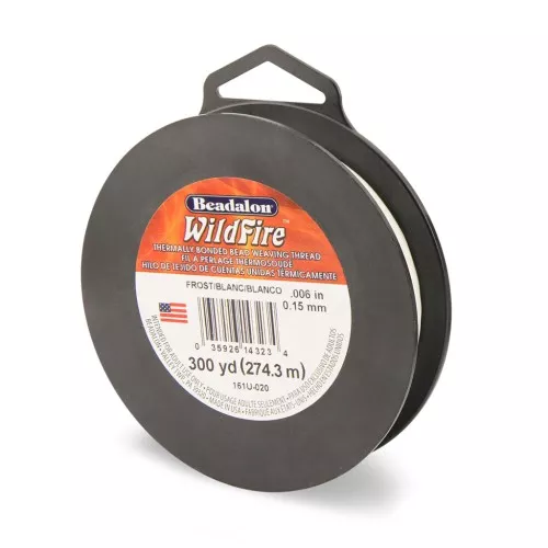 0.15mm WildFire Nylon thread - White x274.3 m