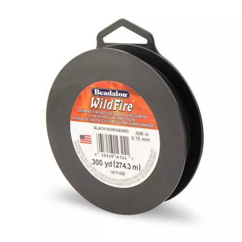 0.15mm WildFire Nylon thread - Black x274.3 m