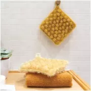 Creative Bubble - Tawashi sponge crochet thread - Mustard x50g