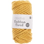 4mm Macrame Cotton Cord Spool - Ceative Cotton - Mustard x 25m|raw }}