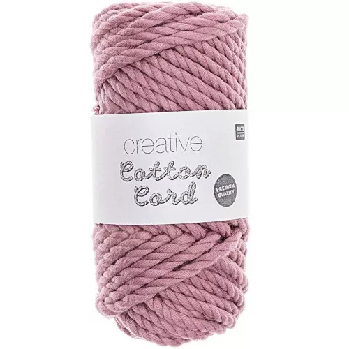 4mm Macrame Cotton Cord Spool - Creative Cotton - Lilac x 25m