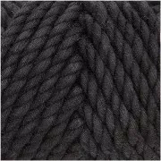 4mm Macrame Cotton Cord Spool - Creative Cotton - Black x 25m