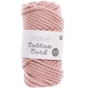 4mm Macrame Cotton Cord Spool - Creative Cotton - Powder x 25m|raw }}