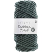4mm Macrame Cotton Cord Spool - Creative Cotton - Petrol Green x 25m|raw }}