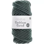 4mm Macrame Cotton Cord Spool - Creative Cotton - Petrol Green x 25m