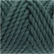 4mm Macrame Cotton Cord Spool - Creative Cotton - Petrol Green x 25m