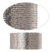 0.85mm 925 Sterling Silver twisted hard wire x1.5m