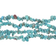 Howlite teinted Turquoise Chip beads 8 - 11 mm x85cm|raw }}