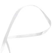 Satin ribbon 4 mm White x 5m