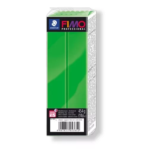 Polymer Clay Fimo Professional 454gr Sapgreen (n°005) x1