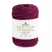 4mm DMC Eco Vita 12 Recycled cotton cord reel for macrame - Plum x55m