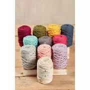 4mm DMC Eco Vita 12 Recycled cotton cord reel for macrame - Plum x55m