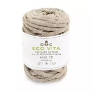 4mm DMC Eco Vita 12 Recycled cotton cord reel for macrame - Beige x55m