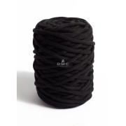 4mm DMC Eco Vita 12 Recycled cotton cord reel for macrame - Black x55m
