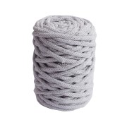 4mm DMC Eco Vita 12 Recycled cotton cord reel for macrame - Light Grey x55m