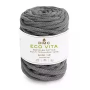 4mm DMC Eco Vita 12 Recycled cotton cord reel for macrame - Grey x55m