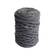 4mm DMC Eco Vita 12 Recycled cotton cord reel for macrame - Grey x55m