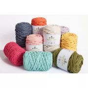 4mm DMC Eco Vita 12 Recycled cotton cord reel for macrame - Grey x55m