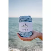 4mm DMC Eco Vita 12 Recycled cotton cord reel for macrame - Sky Blue x55m