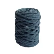 4mm DMC Eco Vita 12 Recycled cotton cord reel for macrame - Denim Blue x55m
