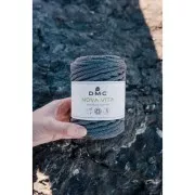 4mm DMC Eco Vita 12 Recycled cotton cord reel for macrame - Denim Blue x55m