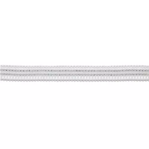 Flat braid elastic 6 mm White x2m