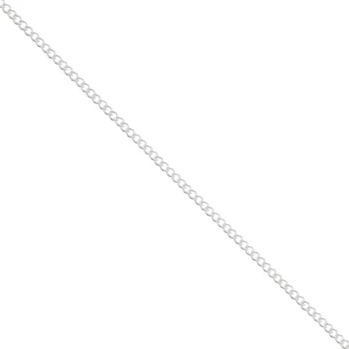 1.2 mm 925 Sterling Silver flat curb chain x50cm