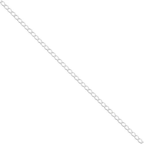 1.3 mm 925 Sterling Silver curb chain x50cm