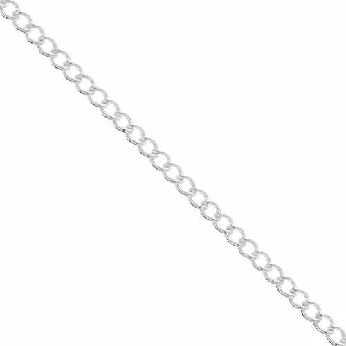 2.5 mm 925 Sterling Silver curb chain x50cm