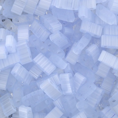 5x2.3x1.9mm Miyuki Half Tila Beads - HTL-2562 - Silk Pale Blue x10g