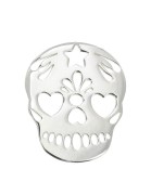 18x15mm 925 Sterling Silver Mexican skull pendant x1