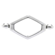 31x15mm Antique Silver Plated Kotroni Cymbal Connector for Superduo x1|raw }}