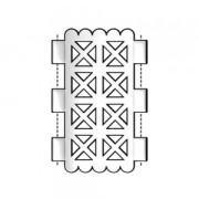 Cymbal - Connector for Tila Beads 31x20 mm Faragas III Silver Aged x1