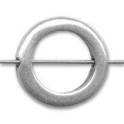 Ring 16mm Old silver tone x1|raw }}