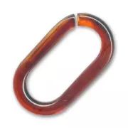Open ring 42mm imitation amber x1
