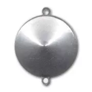 Stick-on setting PureCrystal 1122 18 Rhodium tone 2 loops