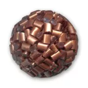 Beaded bead 20mm Copper x1