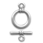 Toggle clasp 14,5mm Old silver tone x1|raw }}
