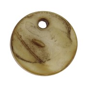 Set of 10 Mother-of-Pearl Sequins 12.5mm Light bronze|raw }}