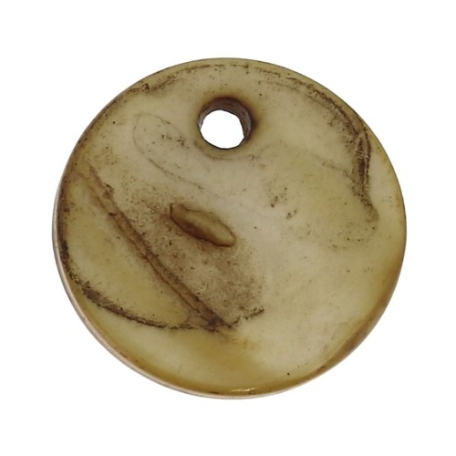 Set of 10 Mother-of-Pearl Sequins 12.5mm Light bronze